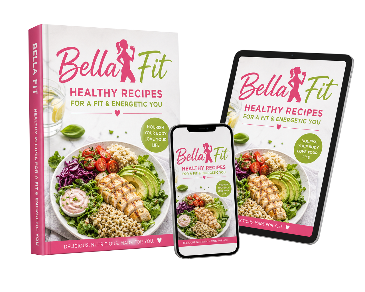 Ebook Bella Fit en tablet y móvil